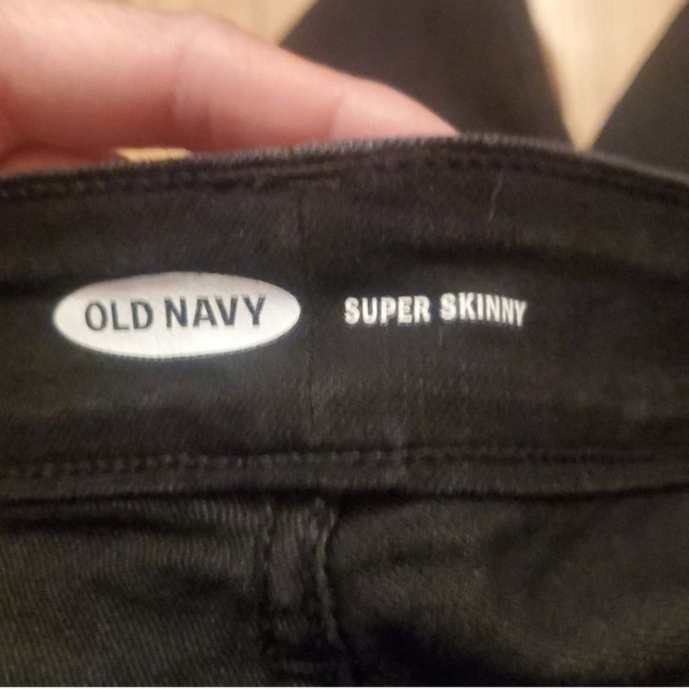 ❤ 3 For $18 OLD NAVY SIZE 24 PLUS Black Slim Fit Pants - Picture 5 of 6